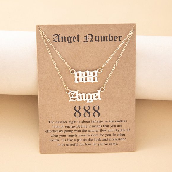 Angel Number Necklace 888 - Picture 1 of 1